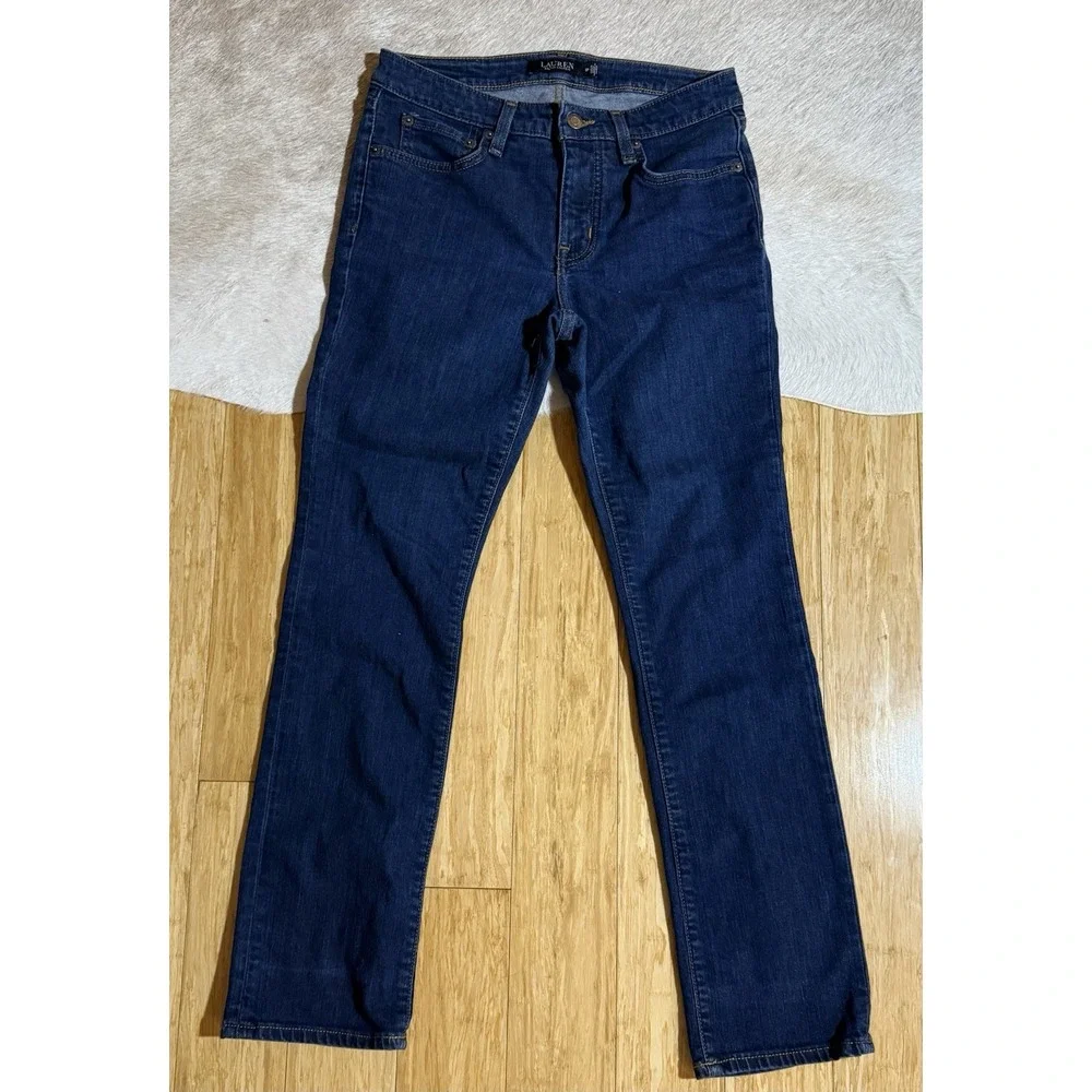 Lauren By Ralph Lauren Classic‎ Straight Denim Jeans Girls Size 6P Inseam 29